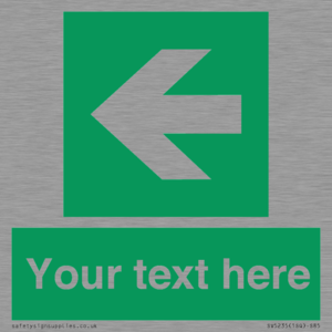 Custom Arrow Left Sign